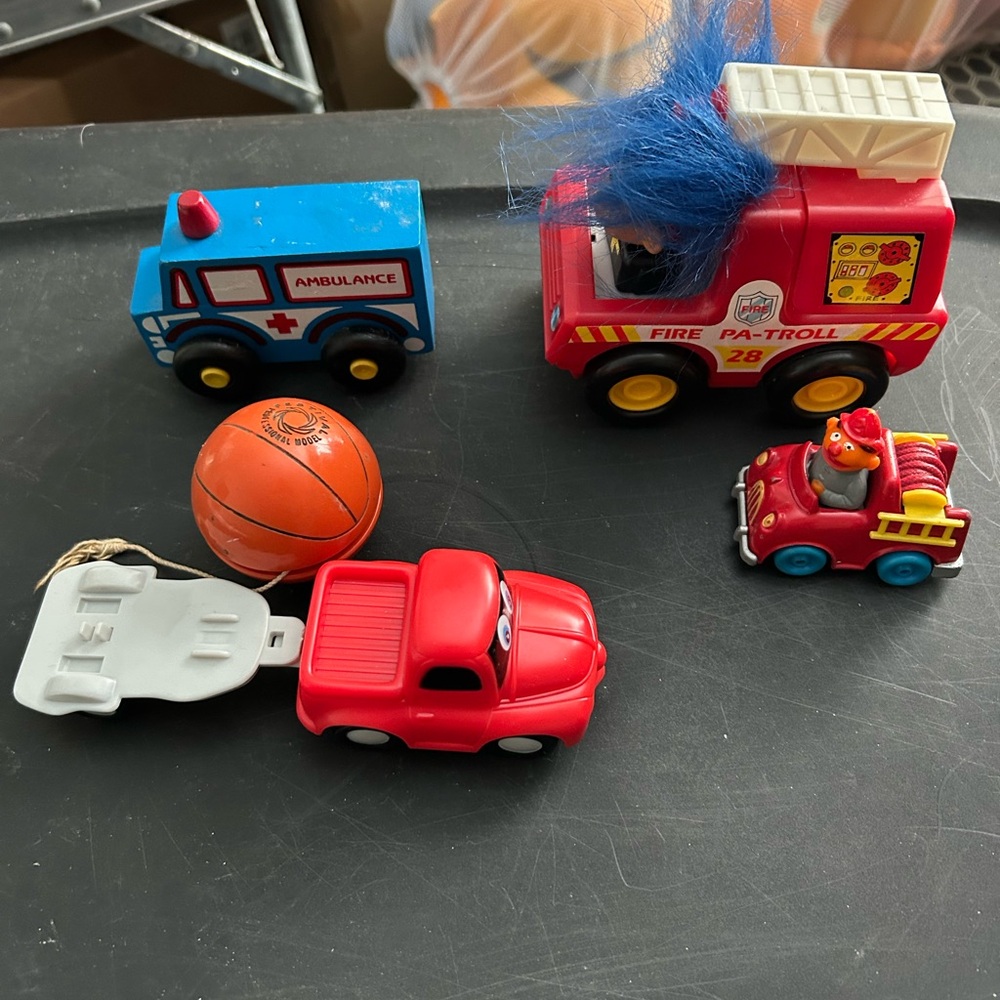 Kids Toy Vehicle Set - Red, Blue. Orange YoYo